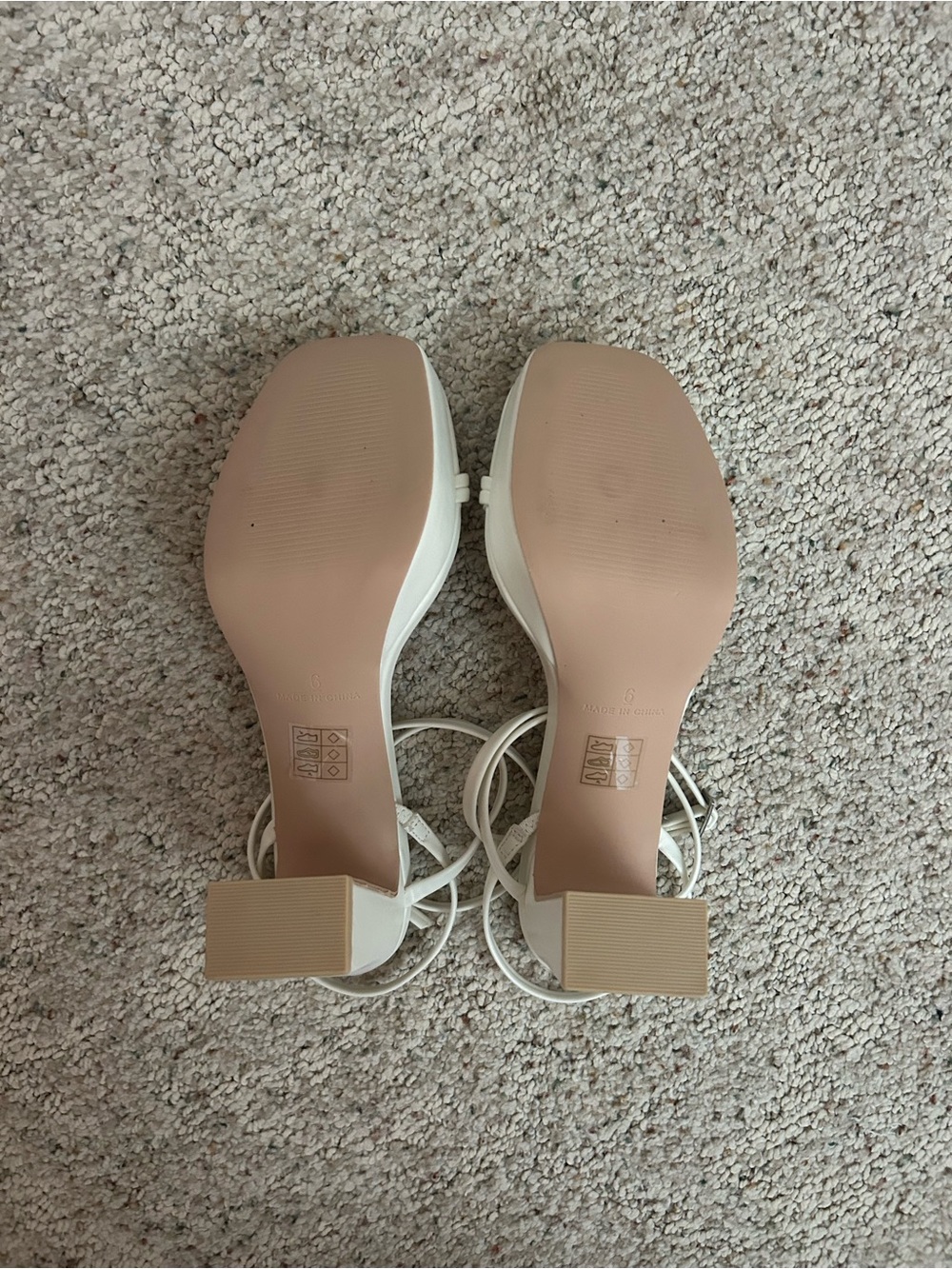 Princess Polly White Strappy Block Heel Sandals - Picture 4 of 4